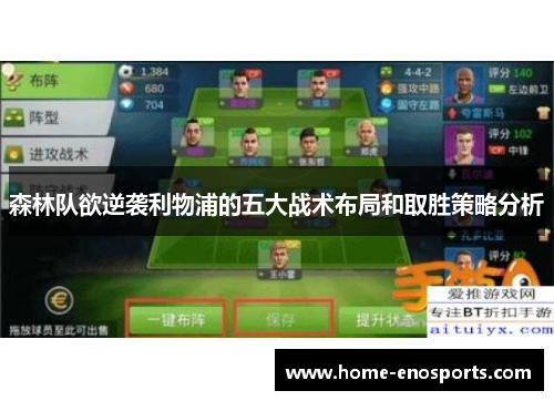 森林队欲逆袭利物浦的五大战术布局和取胜策略分析